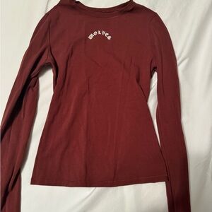 Darc Sport Wolves Burgundy Long Sleeve Tee